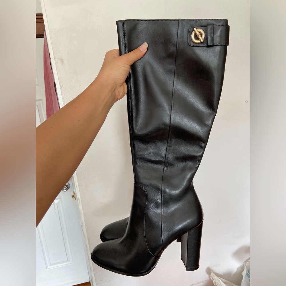 Real leather black boots from Brazil